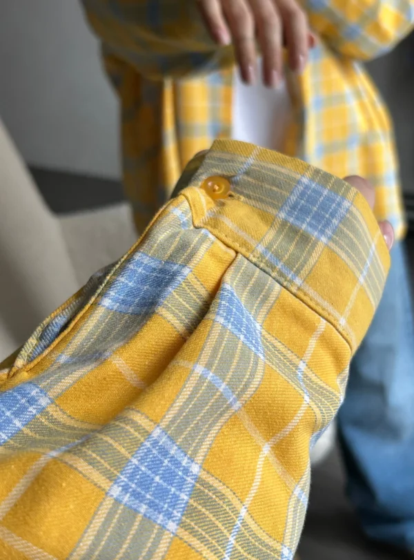 Сорочка картата — жовтий - Image 3