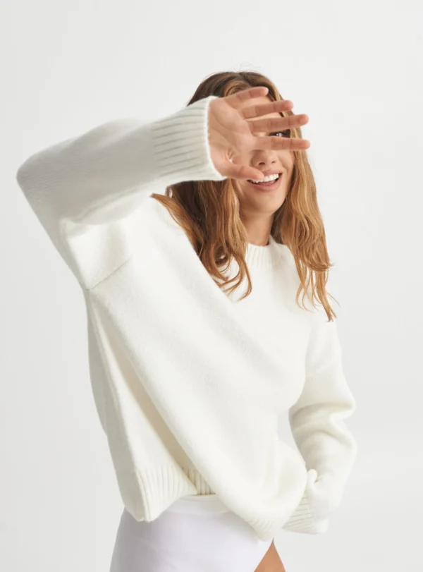 Светр база 70% бавовни - молочний - Зображення 5