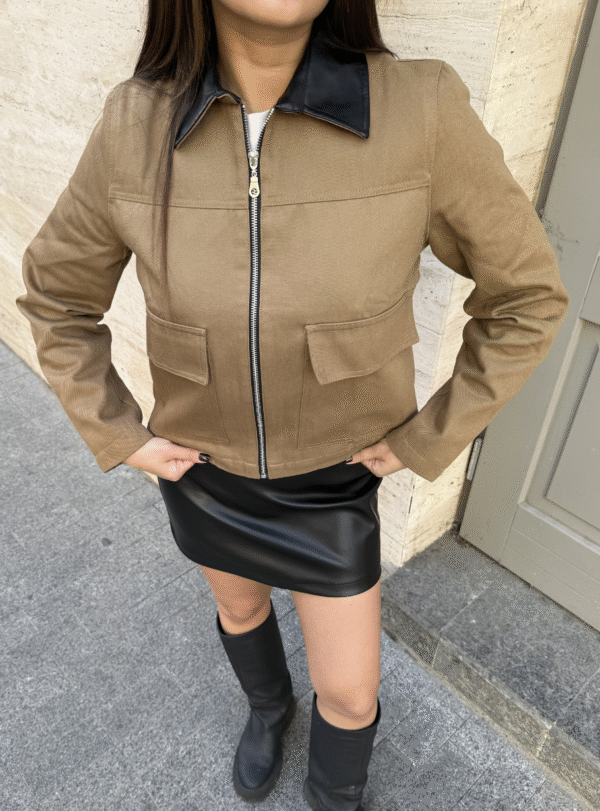 Куртка Beige Zip - Image 3