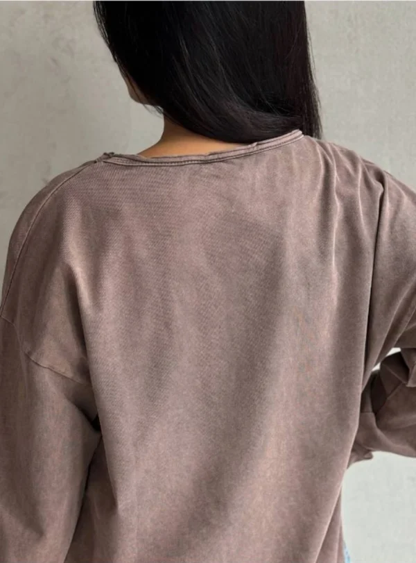 Лонгслів варка — коричневий