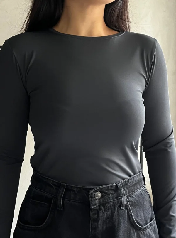 Лонгслів слімс — графіт