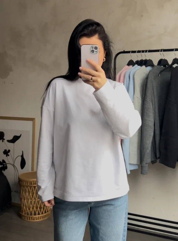 Лонгслів власне виробництво білий