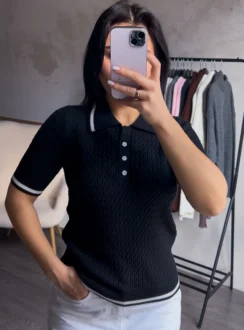 Поло–косичка — чорний