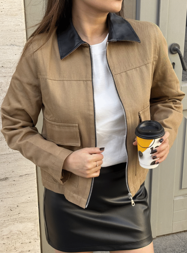 Куртка Beige Zip - Image 1