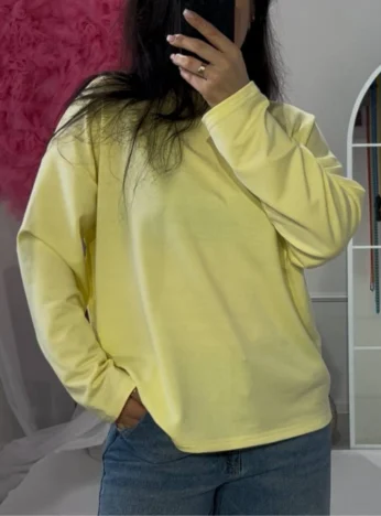 Базовий лонгслів — жовтий