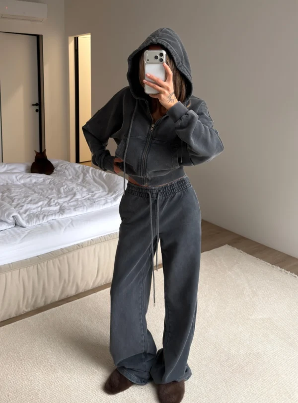 Костюм 2-ка на блискавці графіт-варка NAGOLOSʼ