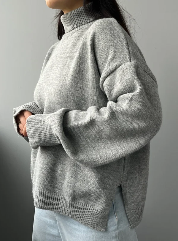 Базовий гольф (Светр з горловиною) — сірий