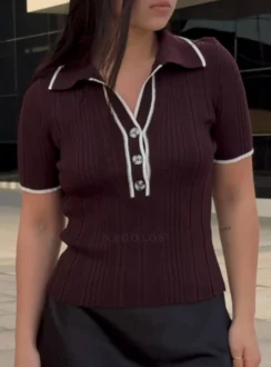 Поло–футболка — бордо