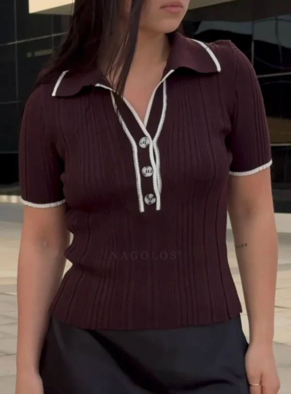 Поло–футболка — бордо