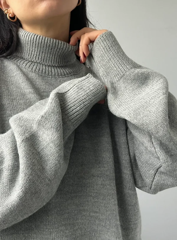 Базовий гольф (Светр з горловиною) — сірий