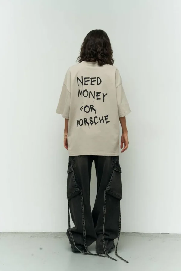 Футболка Porsche — бежевий