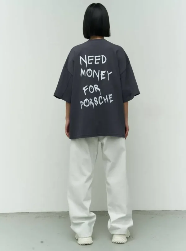 Футболка Porsche — сірий