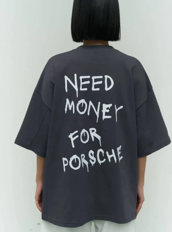 Футболка Porsche — сірий