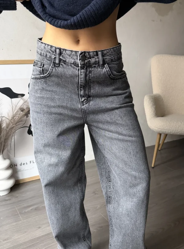 Джинси сірі mom - Image 4