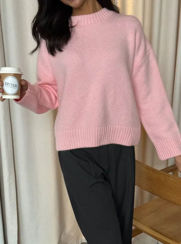 Светр база 70% бавовни - рожевий - Зображення 4