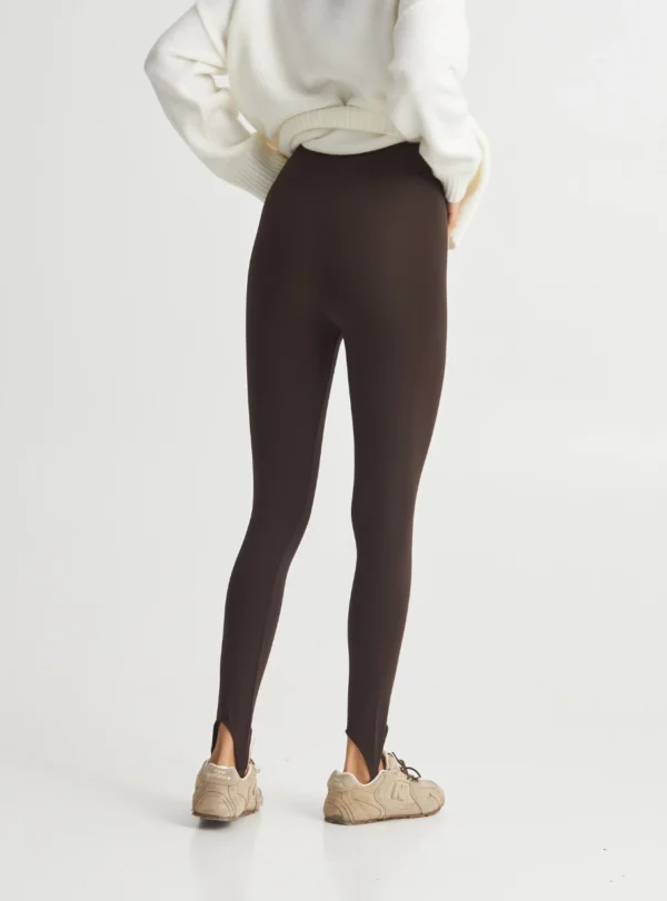 Лосини зі штрипками — шоколадний - Зображення 2