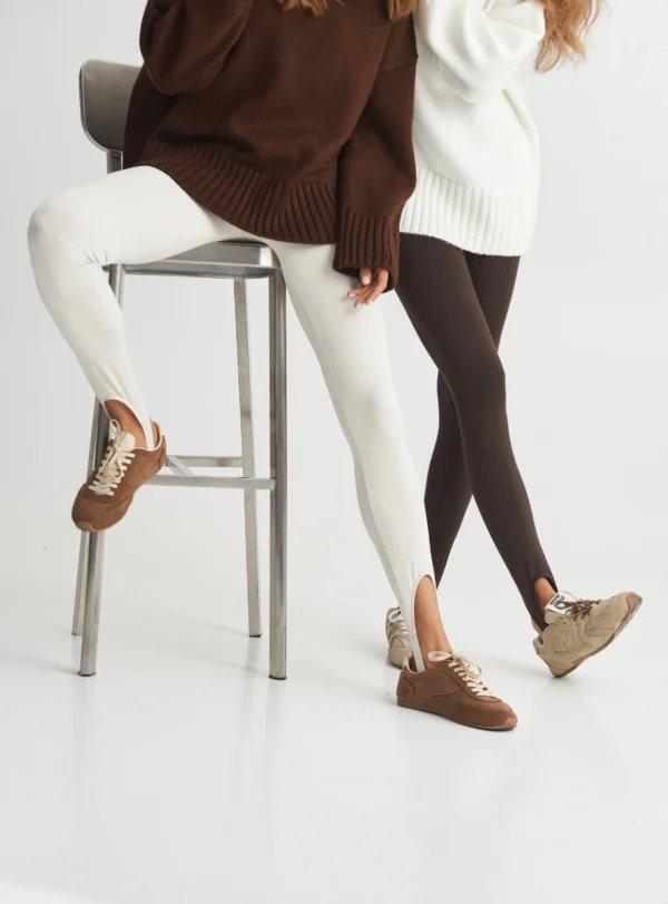 Лосини зі штрипками — шоколадний