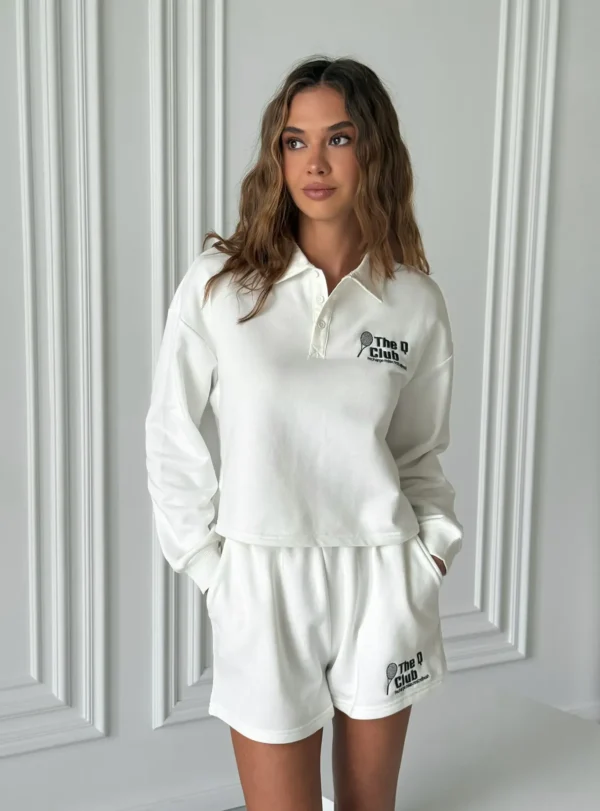 Костюм-двійка (тенісний) — молочний