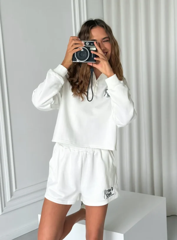 Костюм-двійка (тенісний) — молочний