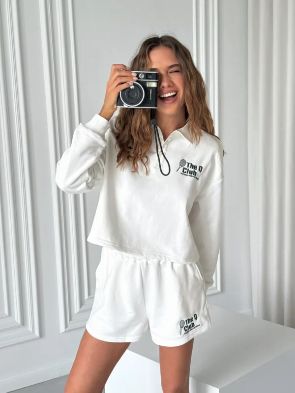 Костюм-двійка (тенісний) — молочний