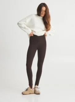 Лосини зі штрипками — шоколадний