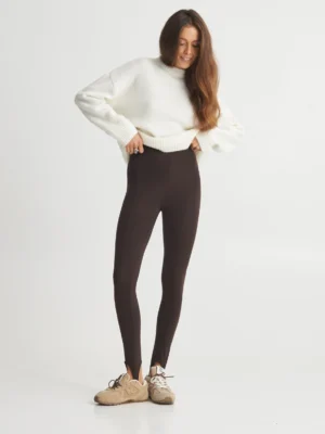 Лосини зі штрипками — шоколадний