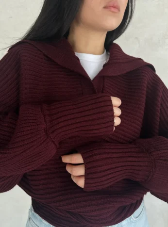 Пуловер (літуча миш) — бордо