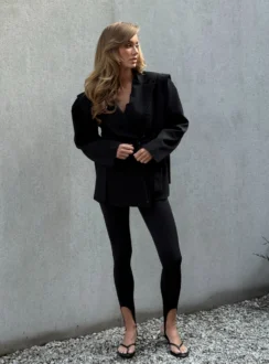 Лосини зі штрипками — чорний