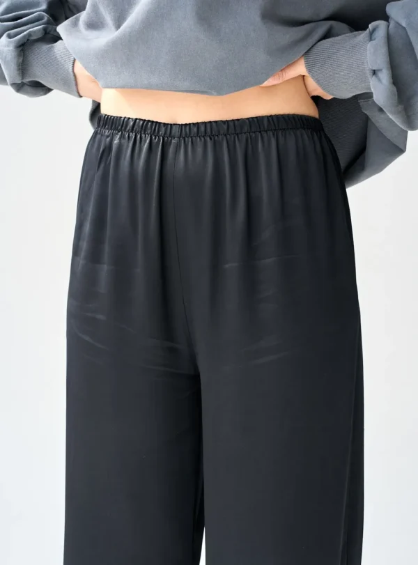Сатинові штани — чорні