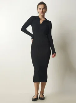 Сукня поло — чорний