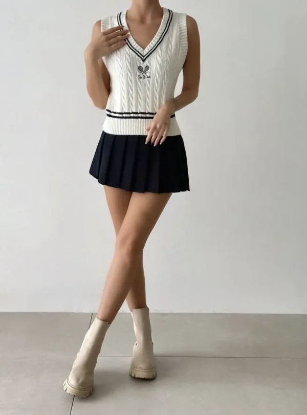 Жилет тенісний – молочний