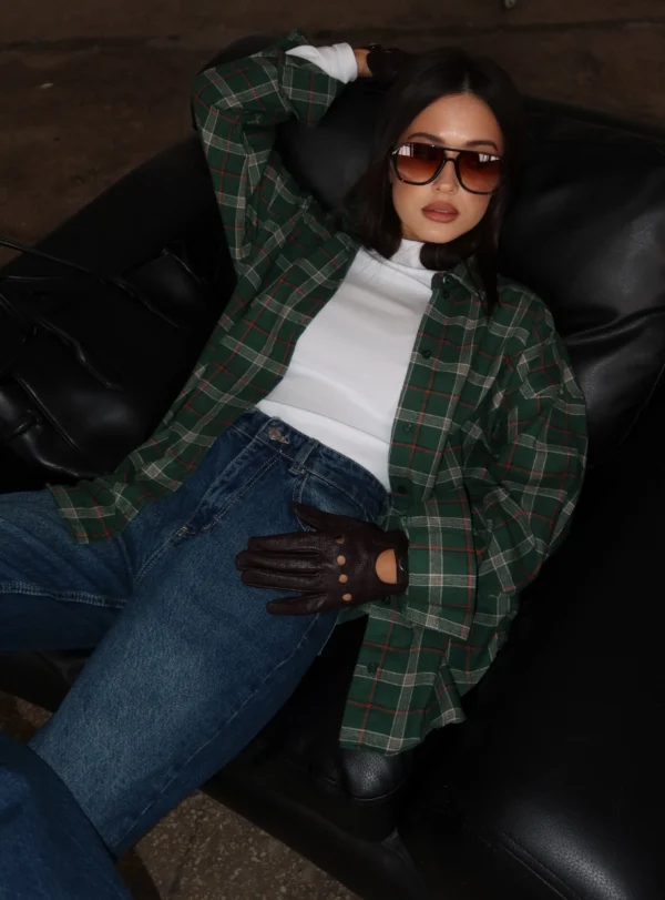 Checkered shirt - green