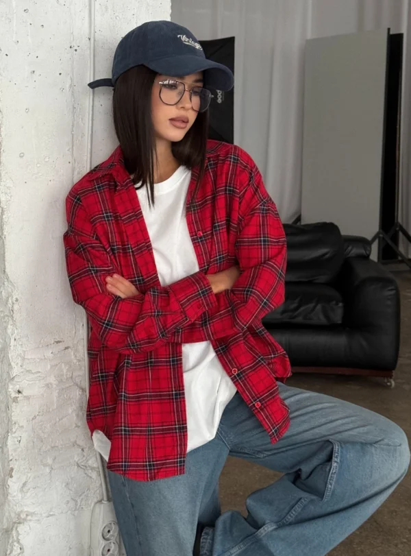 Red checkered shirt