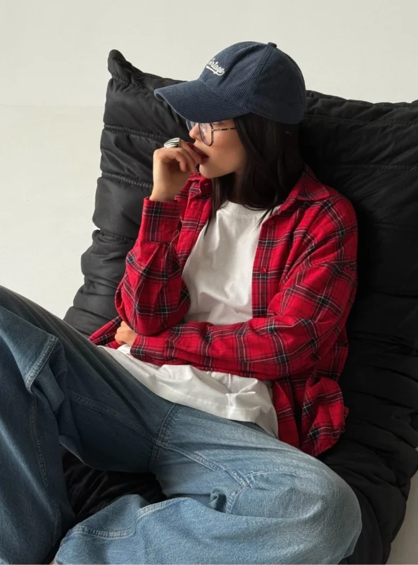 Сорочка в клітинку — червона - Зображення 4