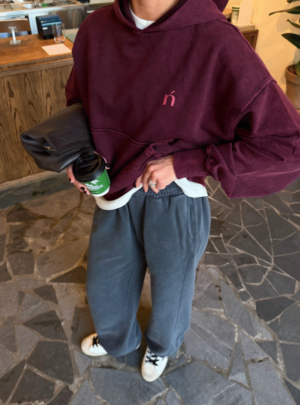 Худі NAGOLOSʼ - бургунді - Зображення 4