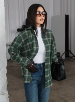 Checkered shirt - green