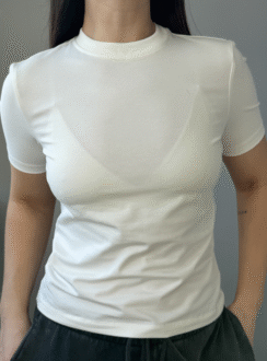 NAGOLOS’ fitted T-shirt - milky