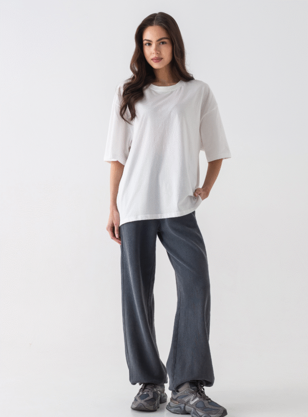 Футболка оверсайз — білий - Зображення 4