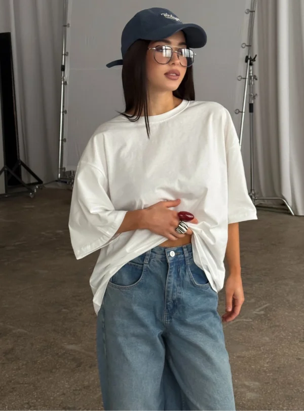 Футболка оверсайз — білий - Image 2