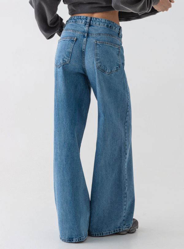 Джинси палаццо - блакитні - Зображення 4