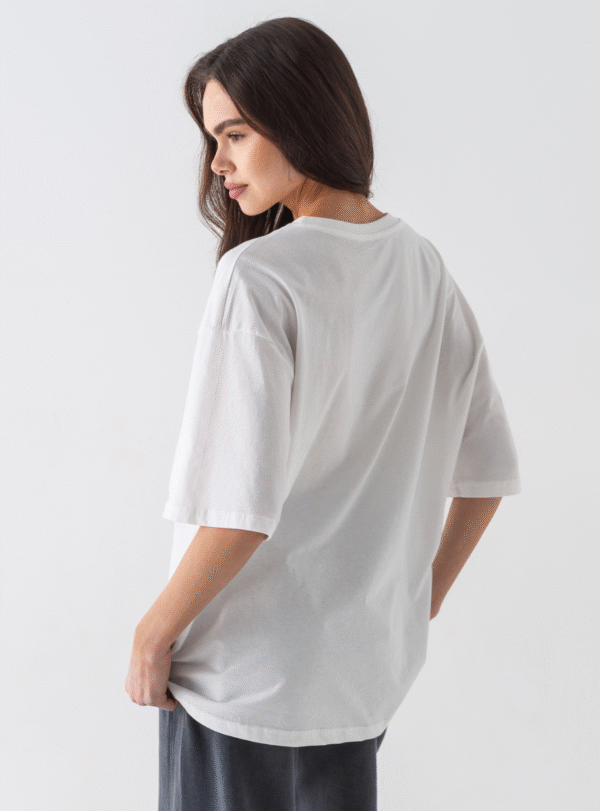 Футболка оверсайз — білий - Зображення 2