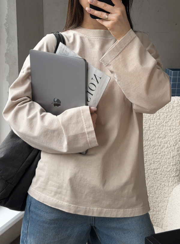 Лонгслів варка NAGOLOSʼ — бежевий - Зображення 2