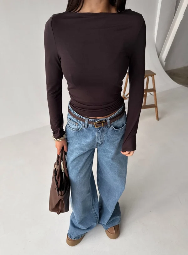 Джинси палаццо - блакитні - Зображення 6