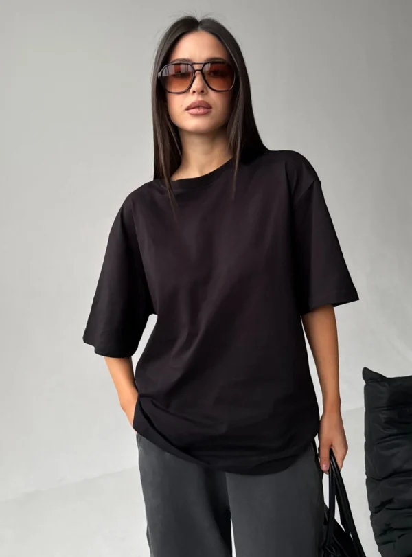 Футболка оверсайз — чорний - Image 2