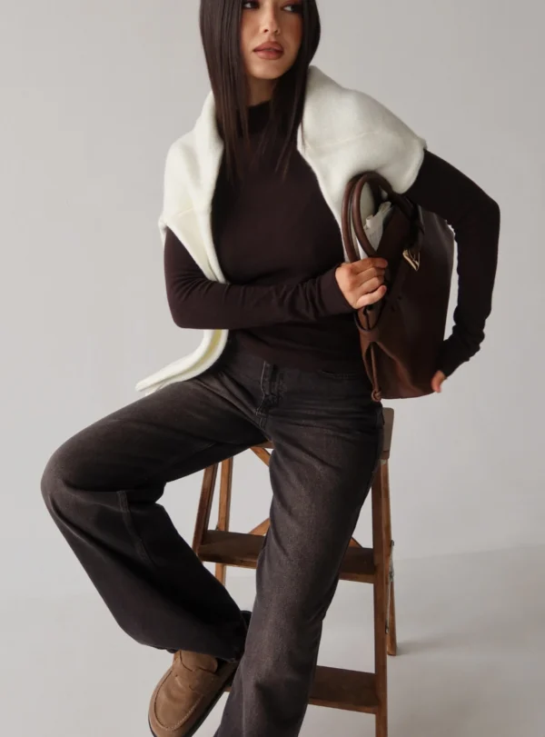 Джинси темно-коричневі - Зображення 5