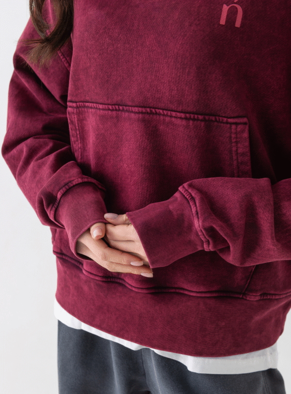 Худі NAGOLOSʼ - бургунді - Зображення 2