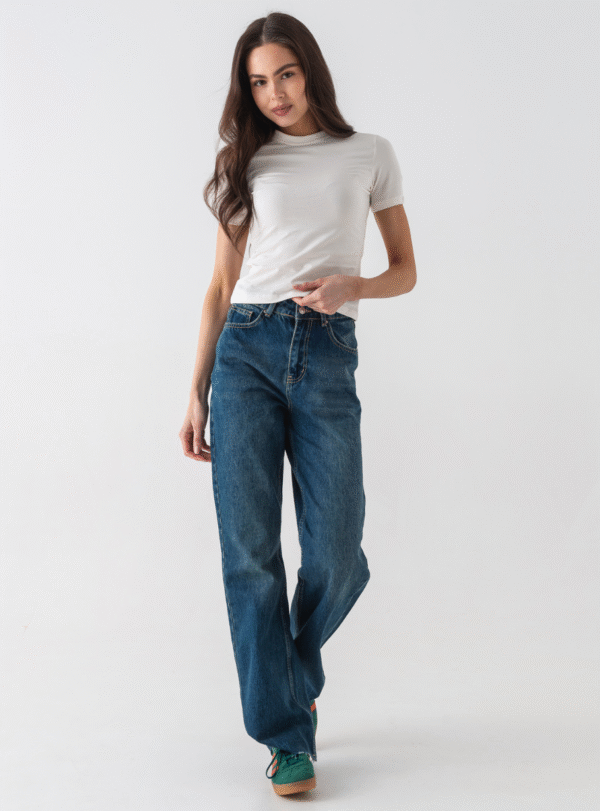 Приталена футболка NAGOLOS’ - молочний - Зображення 6