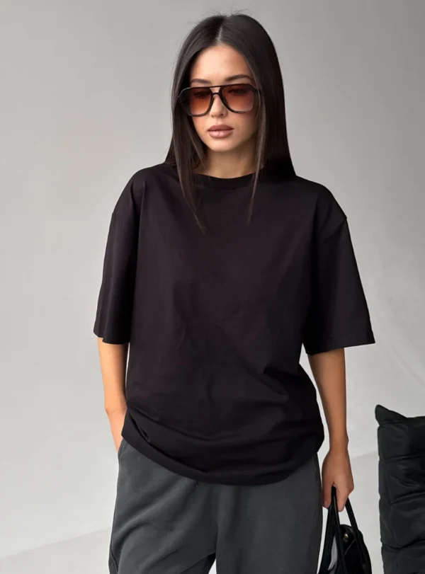 Oversized T-shirt — black